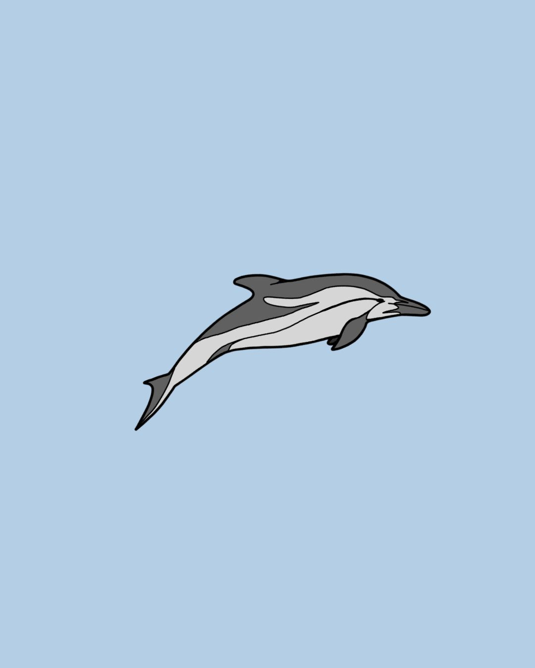 Dolphin pin